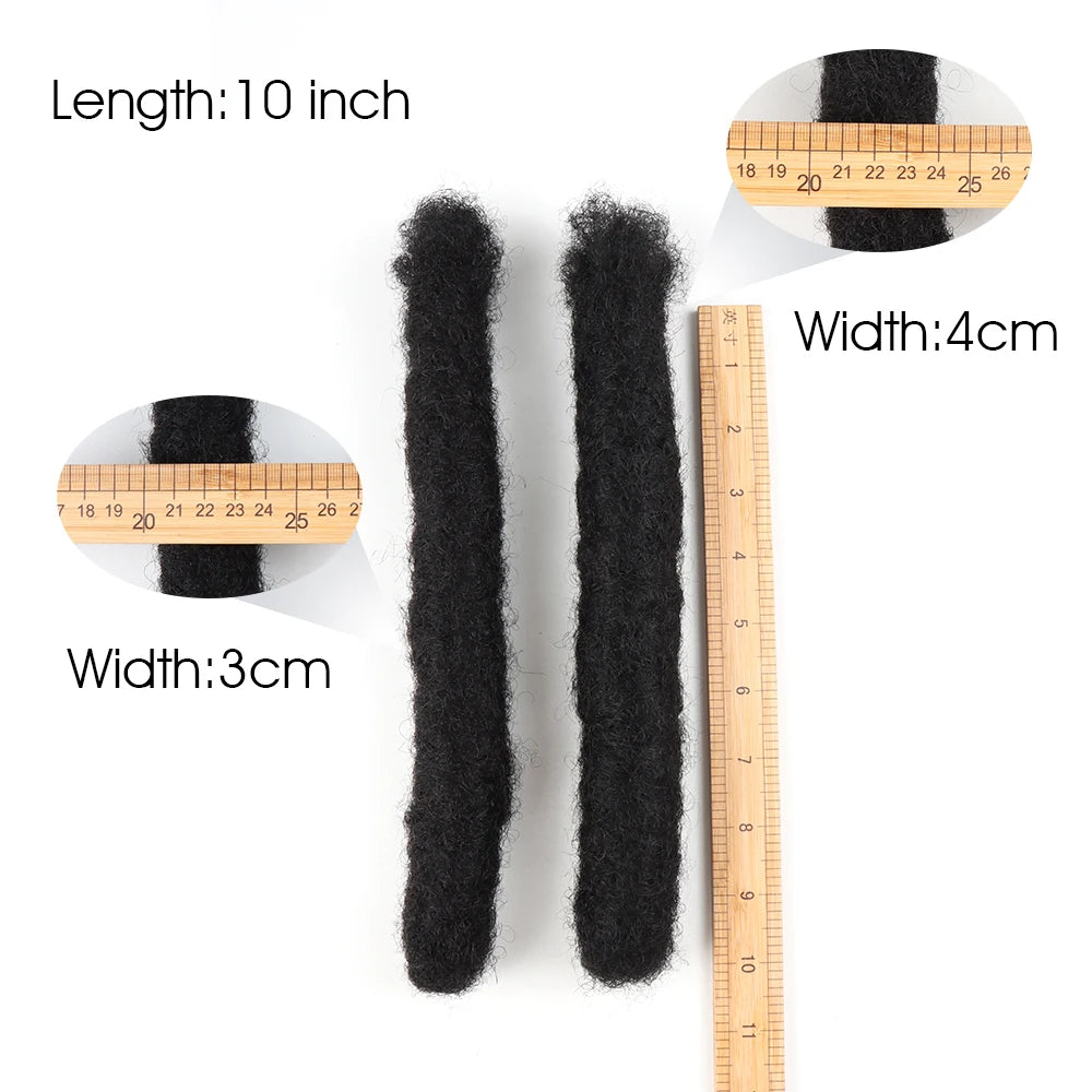 Locsoflove Handmade 3cm/4cm Human Hair Wick Locs Dreadlocks Freadlocks Extension Wholesale Factory Price