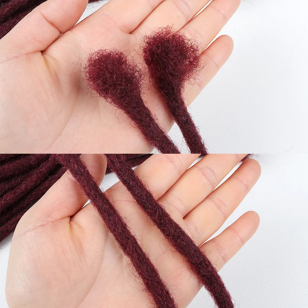 Bug Color Vast Crochet Hair Dreadlocks Locs Braiding Hair Extensions 100% Human Hair Dreadlock 20 Locs