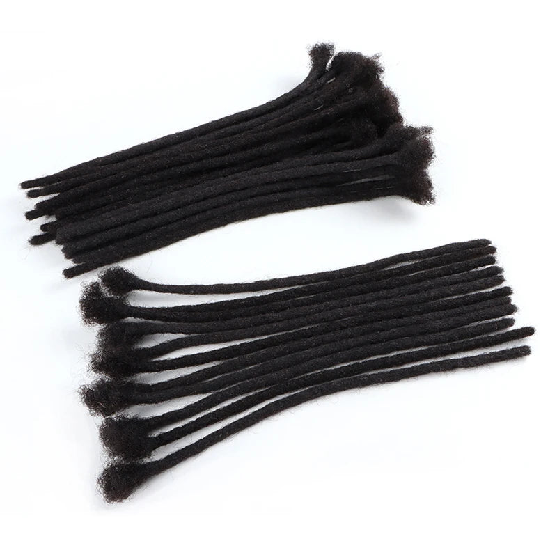 AHVAST Dread Locks Crochet Hair 100% Real Human Hair Handmade Long Dreadlocks Extension For Men Women