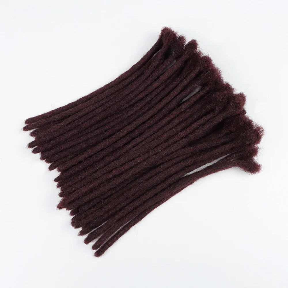 99J Color Vast Crochet Hair Dreadlocks Locs Braiding Hair Extensions100% Human Hair Dreadlock 20 Locs