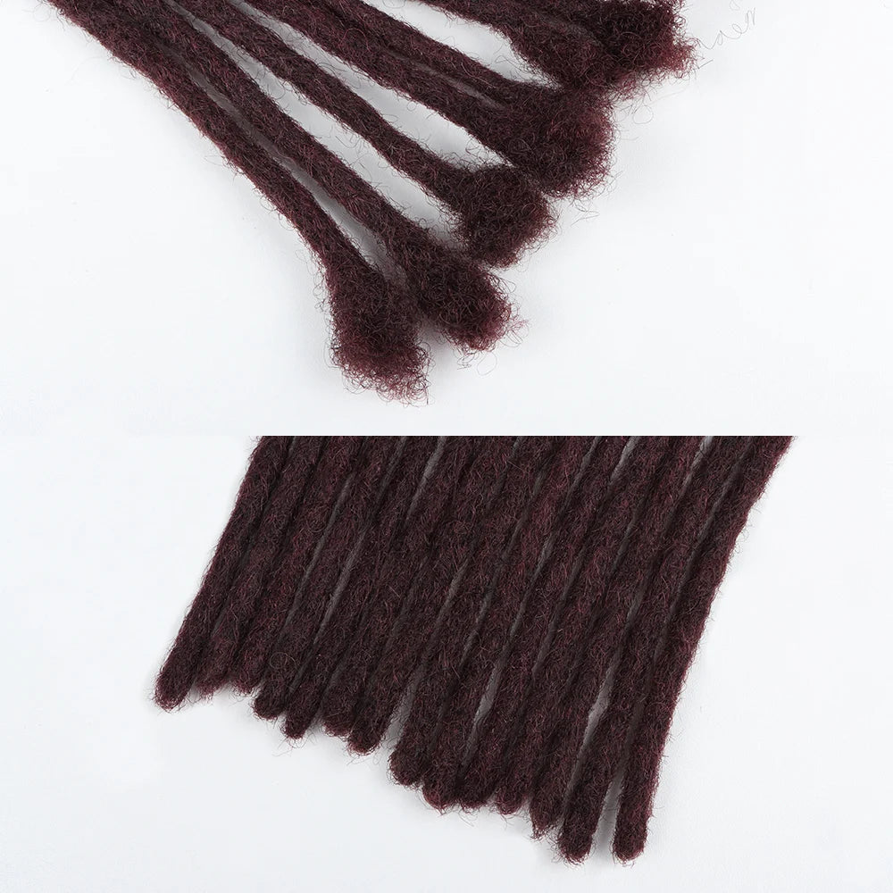 99J Color Vast Crochet Hair Dreadlocks Locs Braiding Hair Extensions100% Human Hair Dreadlock 20 Locs
