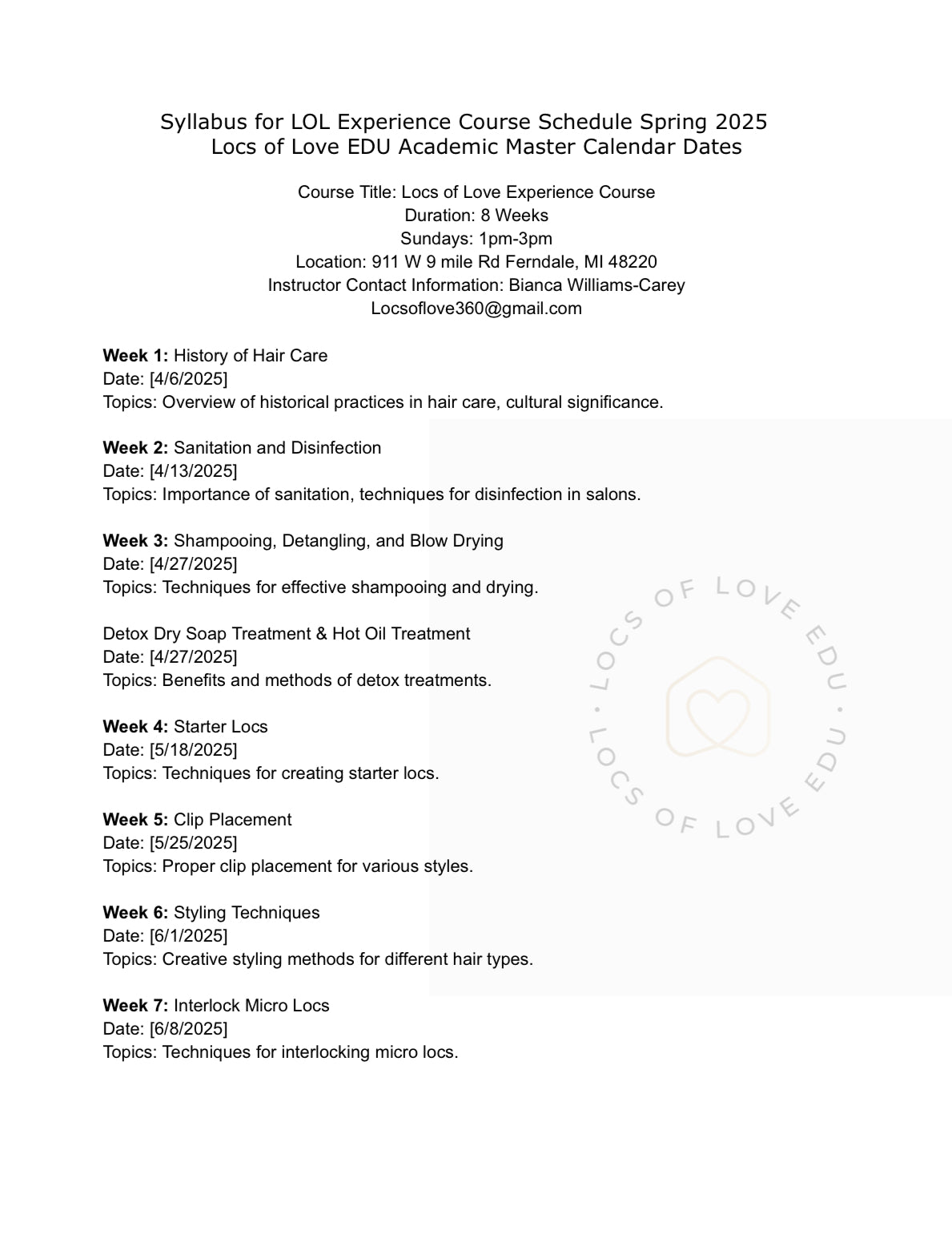 The LOL Experience Course Cohort 6 (Early Bird Special)