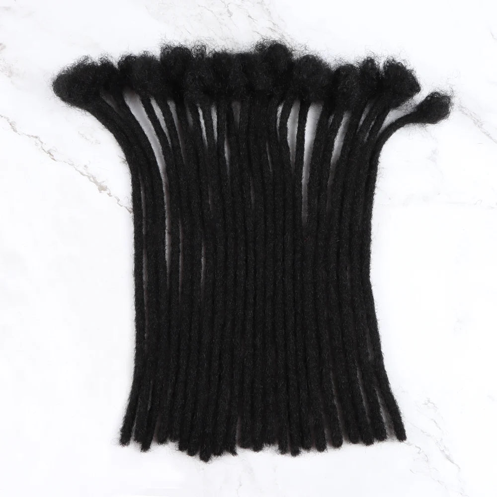 VAST Human Dreadlock Handmade Crochet Braiding Dreadlocks Hair Extension Natural Color Human Hair Extension