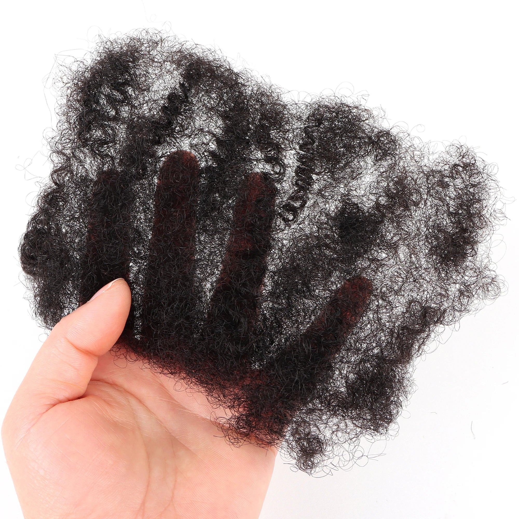 AHVAST Wholesale Tight Afro Kinky Hair Bulk 100% Human Hiar For Crochet DreadLocks Of Black 8 inch Repair Locs