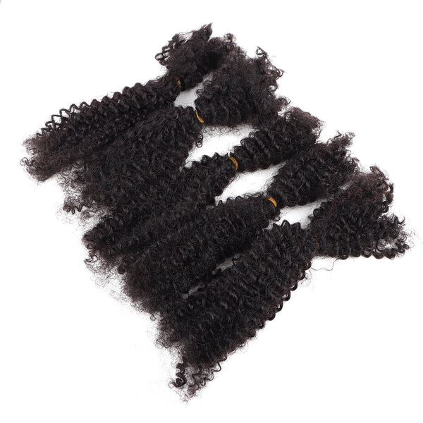 100g Afro Kinky Curly Locks Hair Extensions Microlocs Human Braiding H –  Locs of love LLC