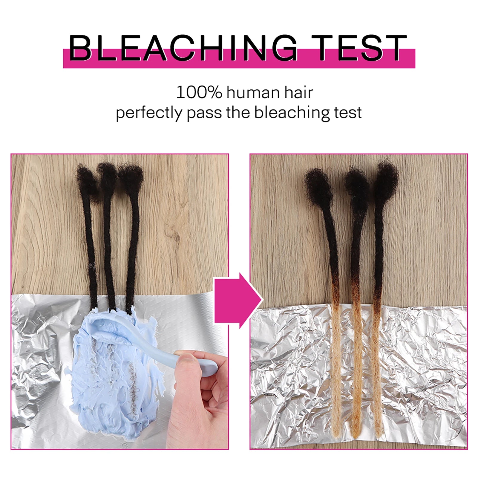 AHVAST 0.2cm 0.4cm 0.6cm 0.8cm Dread Locks Crochet Hair 100% Real Human Hair Handmade Mirco Dreadlocks Extension For Men Women