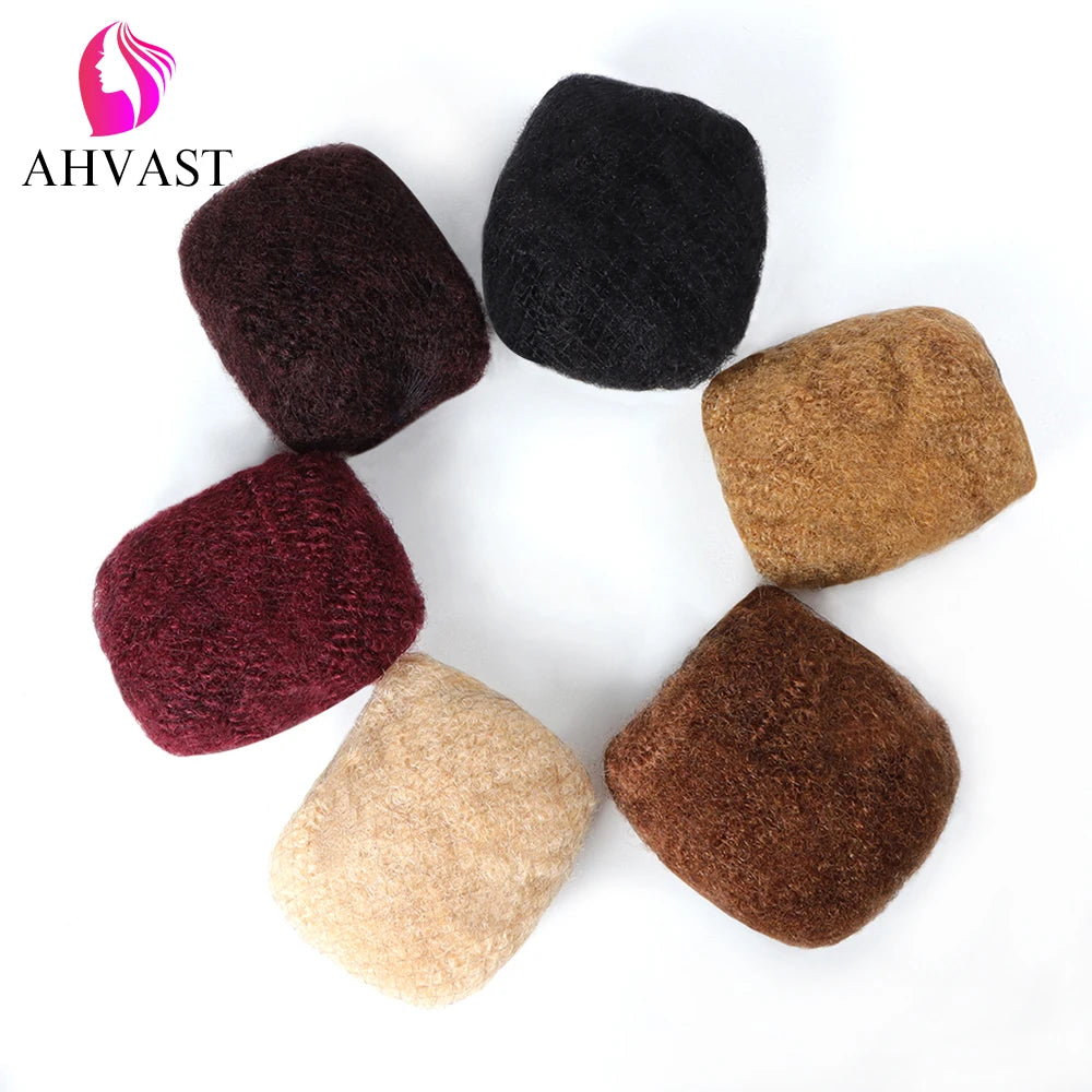 AHVAST Cheap Afro Kinky Hair Bulk Dread LOCS Extensions Dread Hair Extensionsr Braid Hair free shipping Natural black color
