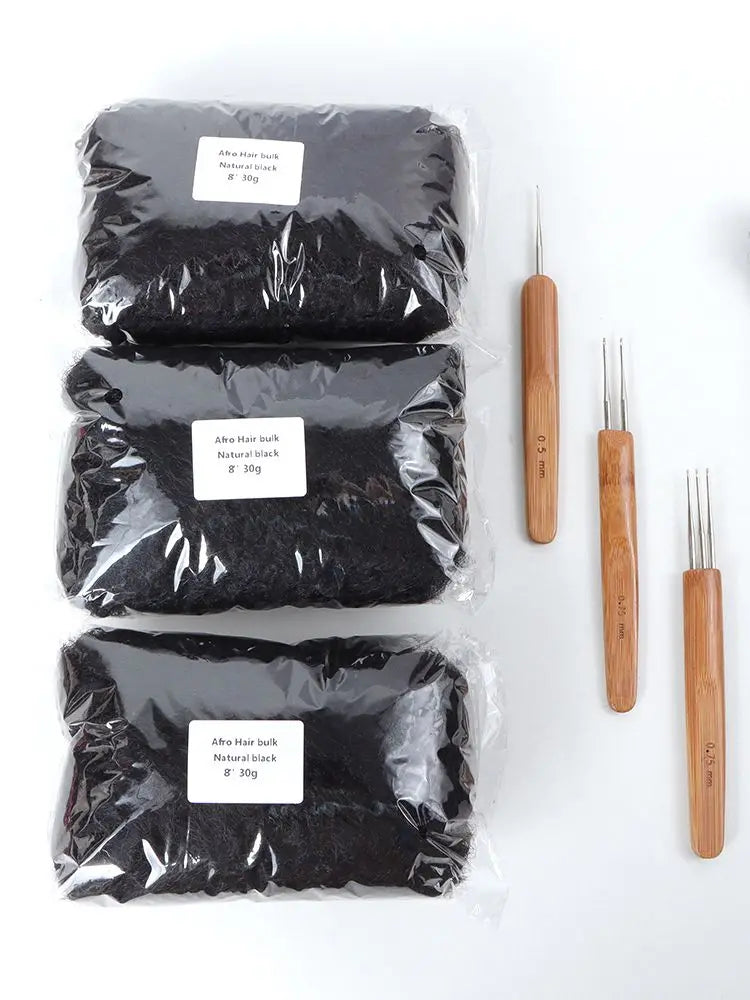 AHVAST Hair bulk Afro kinky Human Hair Bulk wholesale human hair bulk remy Bulk Human Hair Buns For Braiding