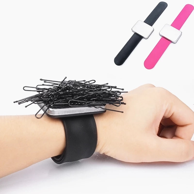 Magnetic Bracelet Wrist Band Strap Belt Hair Clip