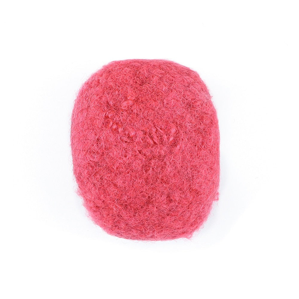 8 Inch Afro Kinky Human Hair Bulk 100% Human Hair | PINK