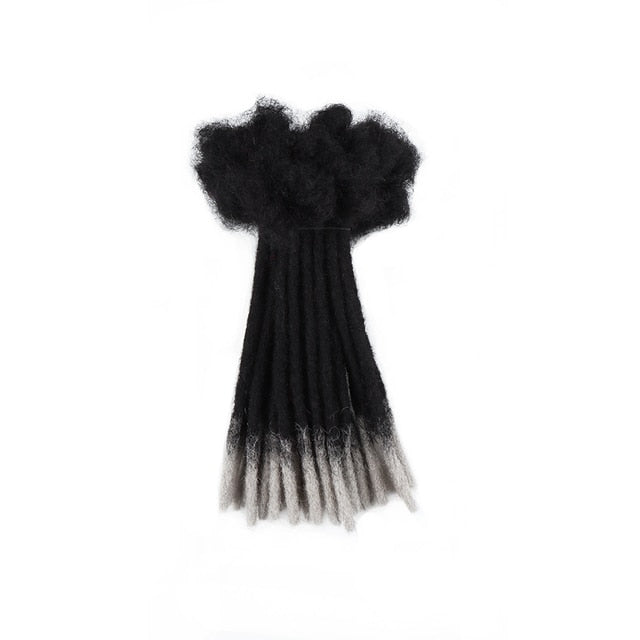 Natural Afro Kinky Human Hair Dreadlock Extension - Ombre Color 20/40/60 Strands