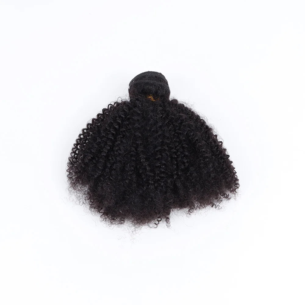 VAST Afro Kinky Curly Hair Bundles 100 Human Remy  Hair Extension 8-30 Inch Natural Black Color