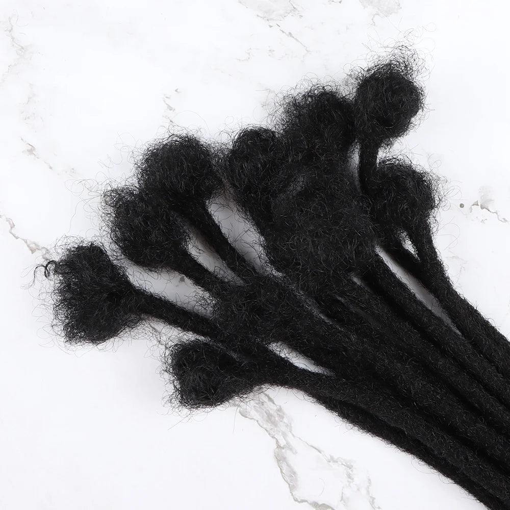 AHVast  100% Handmade Human Hair Locs Dreadlocks Extentions Afro Kinky Curly Hair Wholesale