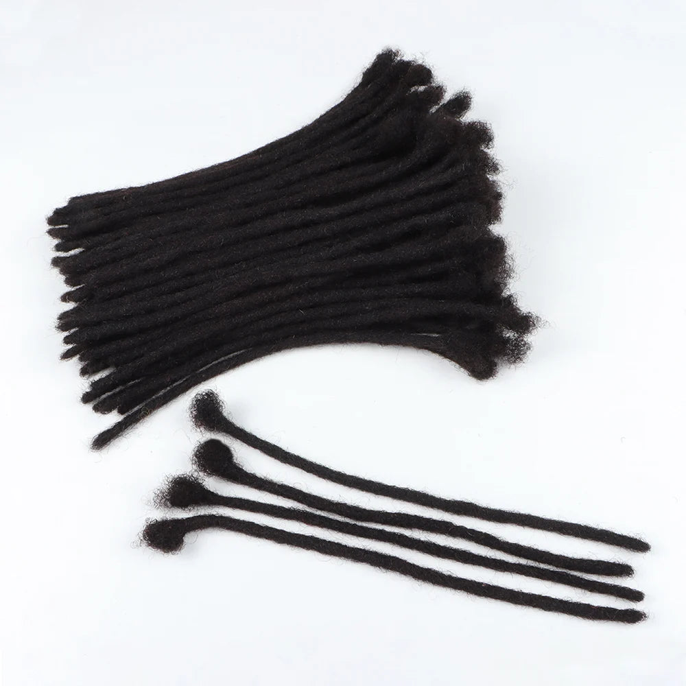 AHVast  100% Handmade Human Hair Locs Dreadlocks Extentions Afro Kinky Curly Hair Wholesale