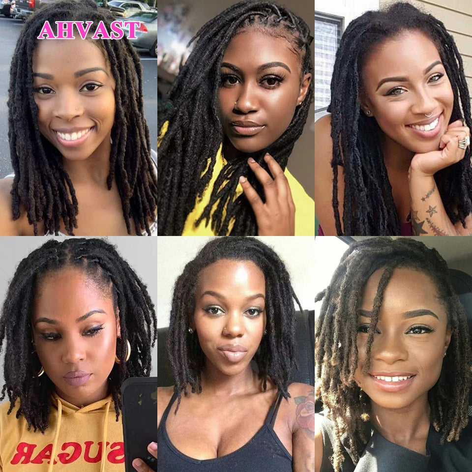 VAST Dreadlocks Extensions 100% Human Hair Tight Afro Kinky Human Hair For Twist Braids Dreadlocks Hair Extensions