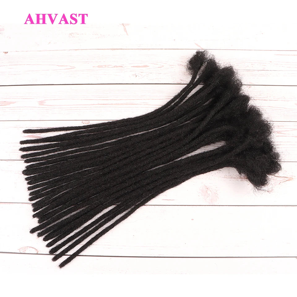 AHVAST Dreadlocks Extentions Wholesale 100% Handmade Human Hair Locs Light Weight Can be Bleached and Dyed Soft Natual Hair