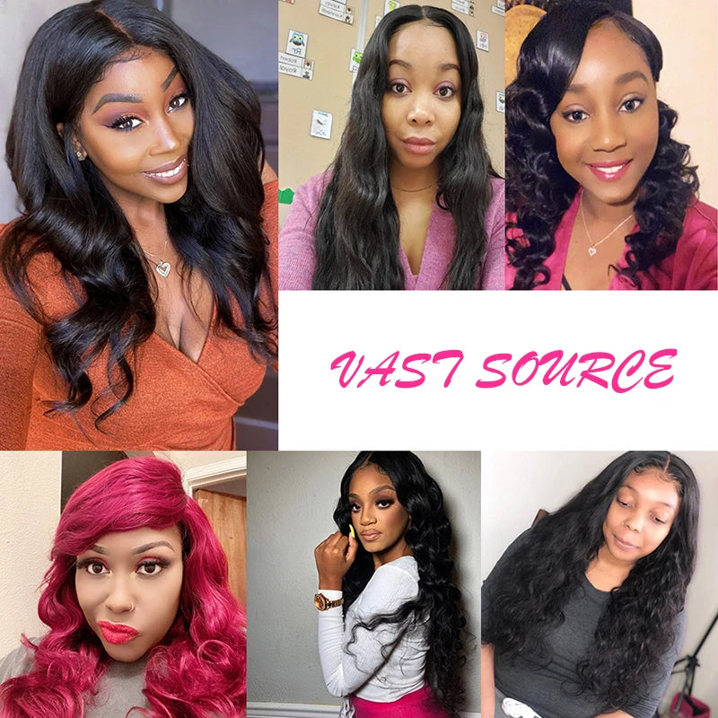 VAST Hair Body Wave Bundles Wholesale 100% Remy Human Hair Extension Natural Color