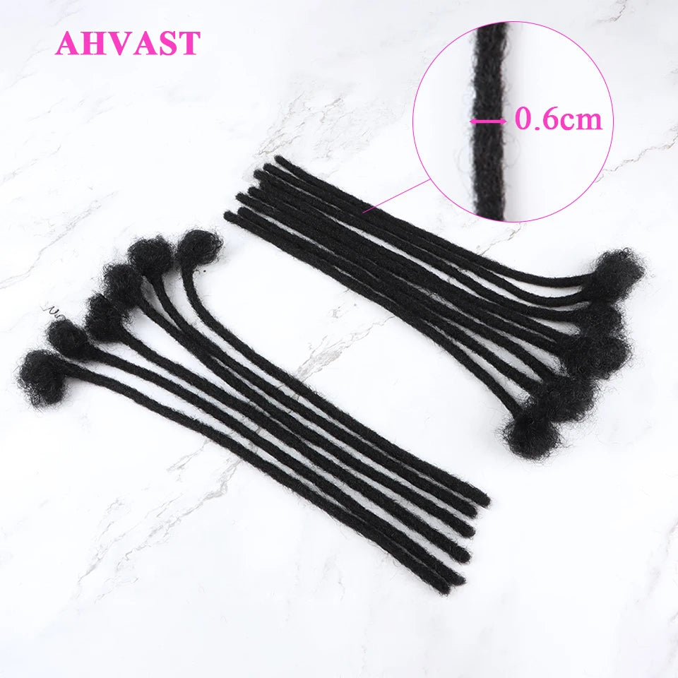 VAST Dreadlocks Extensions 100% Human Hair Tight Afro Kinky Human Hair For Twist Braids Dreadlocks Hair Extensions