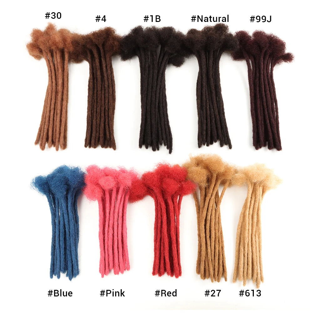 VAST 20/40/60 Strands 27 Color 100% Soft Natural Afro Kinky Human Hair Dreadlock Extension Permanent Loc Extension Human Hair