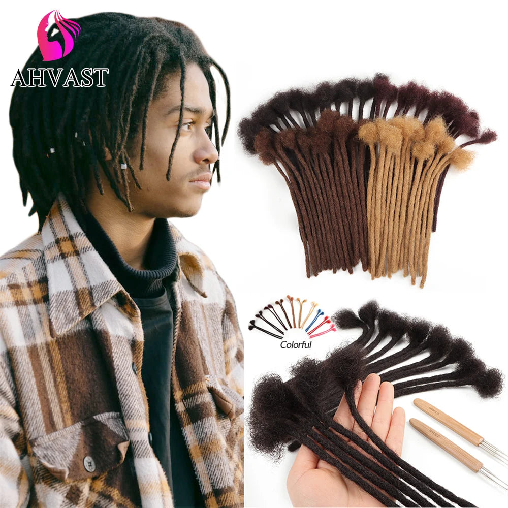 Locsoflove 100% Human Hair Dreadlocks Locks Extension Locs Rastas Humano Black Man