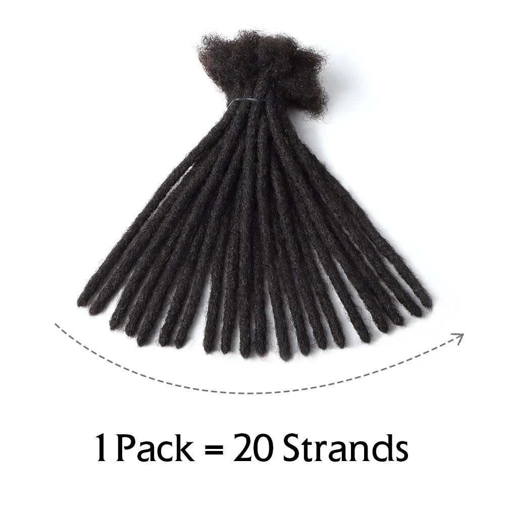 Locsoflove 100% Human Hair Dreadlocks Locks Extension Locs Rastas Humano Black Man