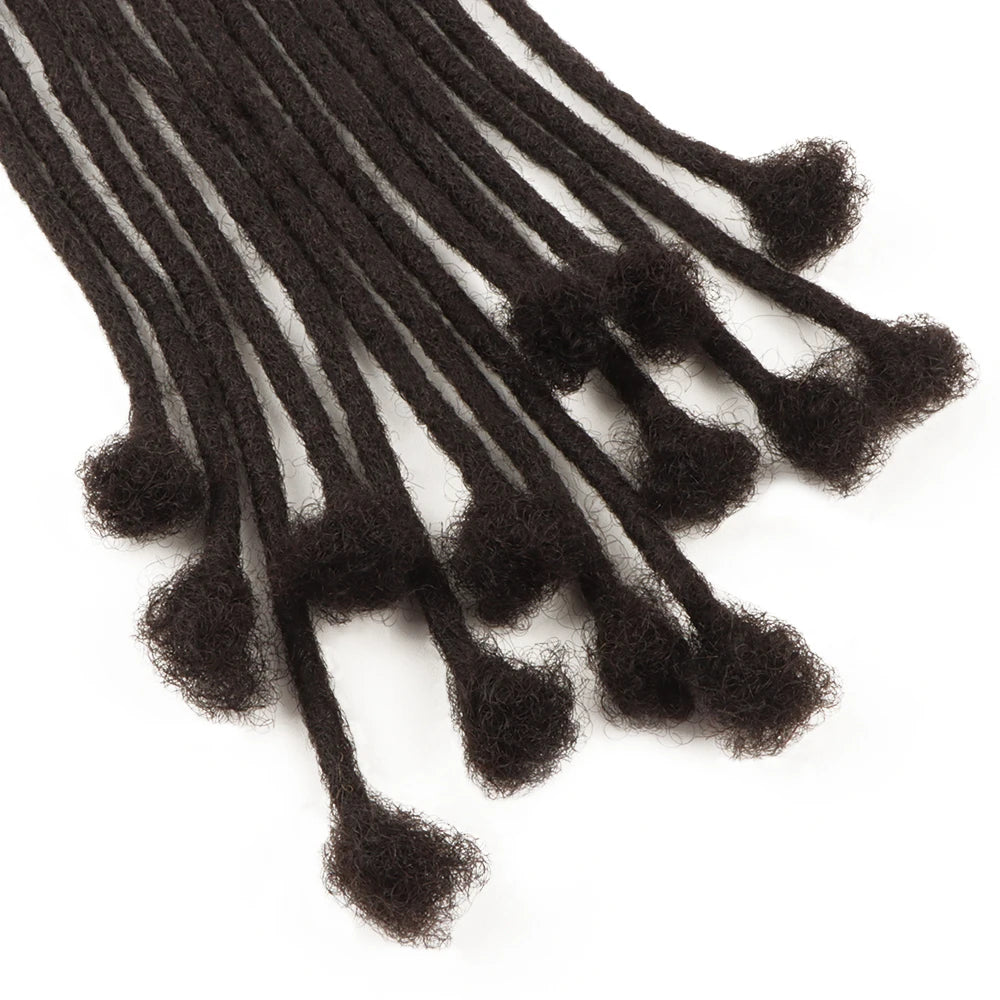 AHVAST 100% Real Human Hair Dreadlock Extensions for Man/Women Permanent Loc Extensions Can Be Dyed And Bleached