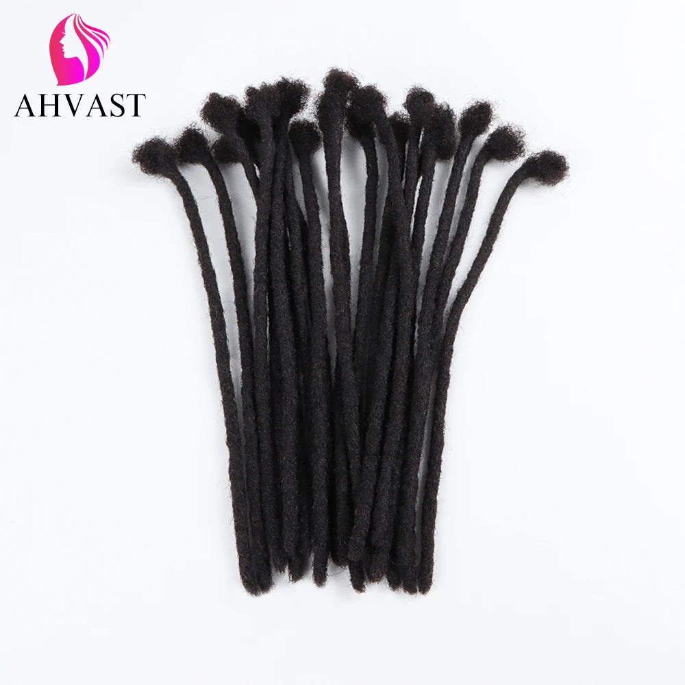 AHVAST Wholesale Cheap Dreads Afro Kinky Loc Extensions Human Hair Dreadlocks Extension 100% Real Human Hair For Men/Women