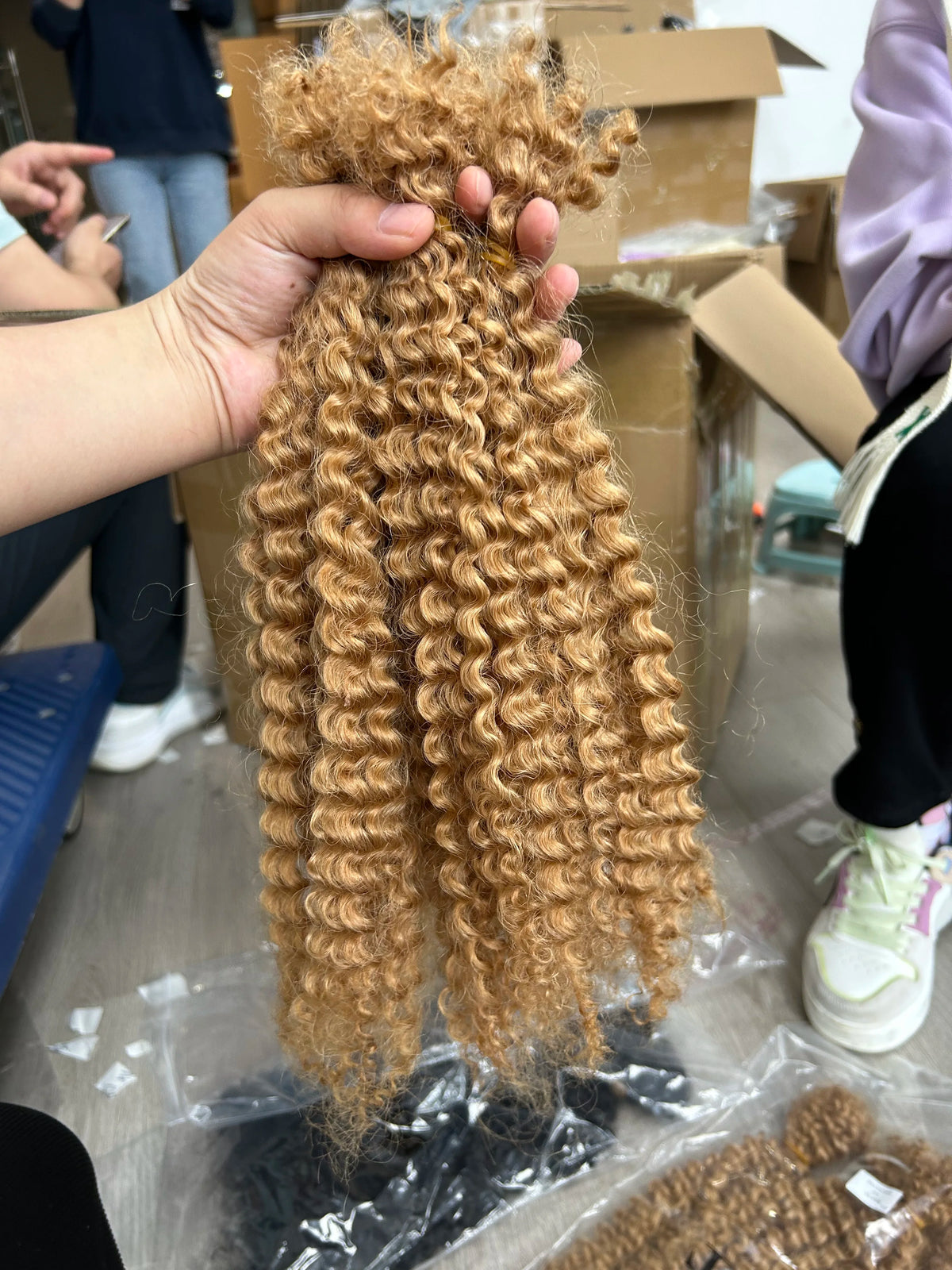 Afro Kinky Curly Locks Hair Extensions Microlocs Human Braiding Hair Bulk Hair For Braiding Natural Black Crochet Braids 4B 4C
