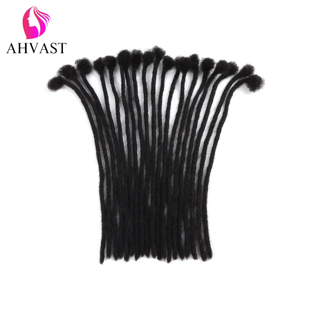 AHVAST Dreadlocks Extentions Wholesale 100% Handmade Human Hair Locs Light Weight Can be Bleached and Dyed Soft Natual Hair