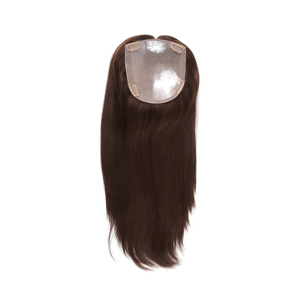 VAST Virgin European Human Hair Topper With 4 Clip In 5.5