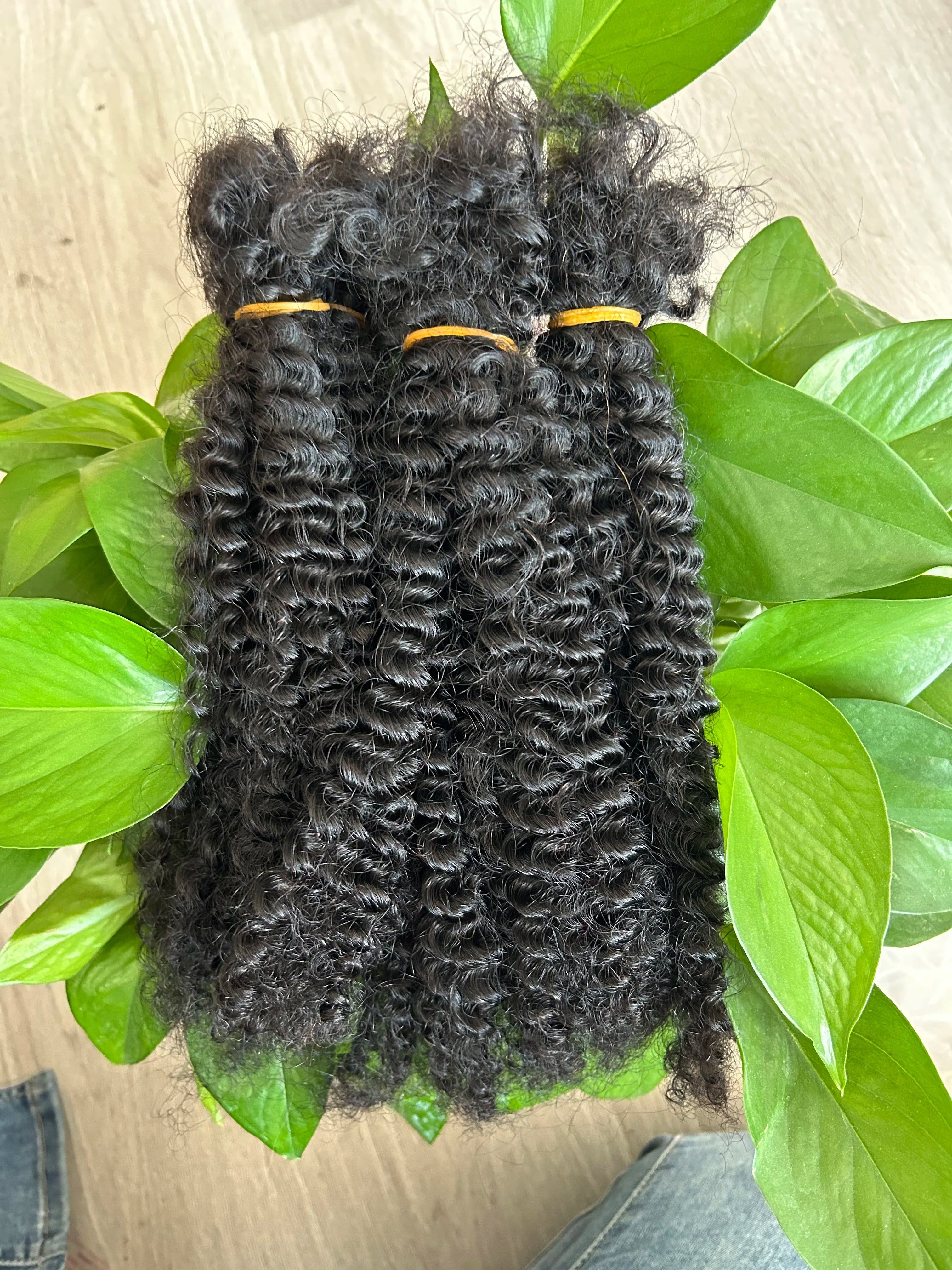 100g Afro Kinky Curly Locks Hair Extensions Microlocs Human Braiding Hair Bulk Hair For Braiding Crochet Braids 4B 4C