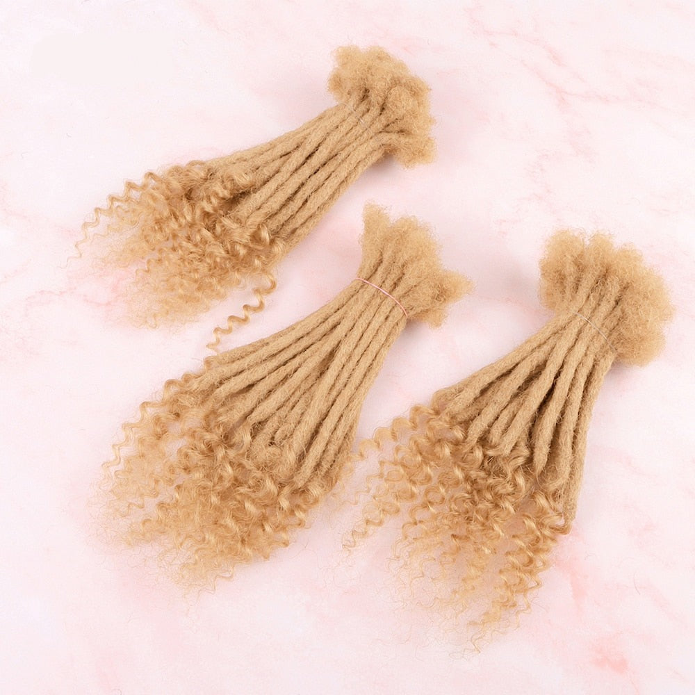 Curly Ends Locs |100% Human Hair Curly Ends Dreads Loc Extension