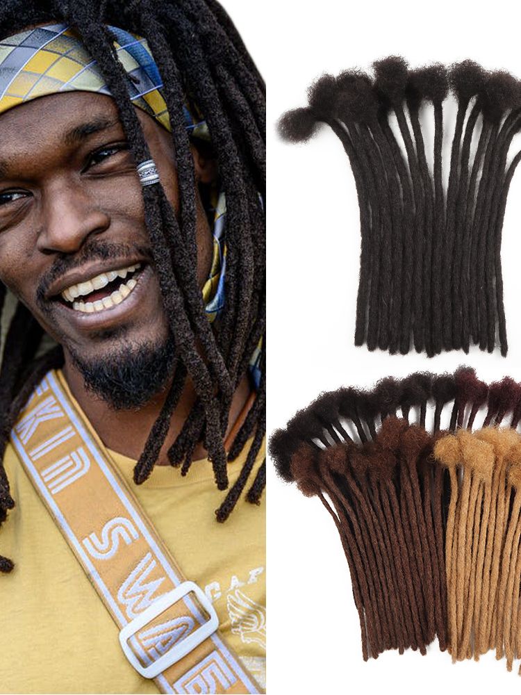 Dreads Extensions 100% Human Hair | Full Handmade 0.6cm Thickness 60 Strands