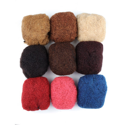 Afro kinky Curly Bulk Human Hair For Locs and Braiding 30g/pc | Natural Balck Color Brazilian Remy Hair Dyeable Bleachable