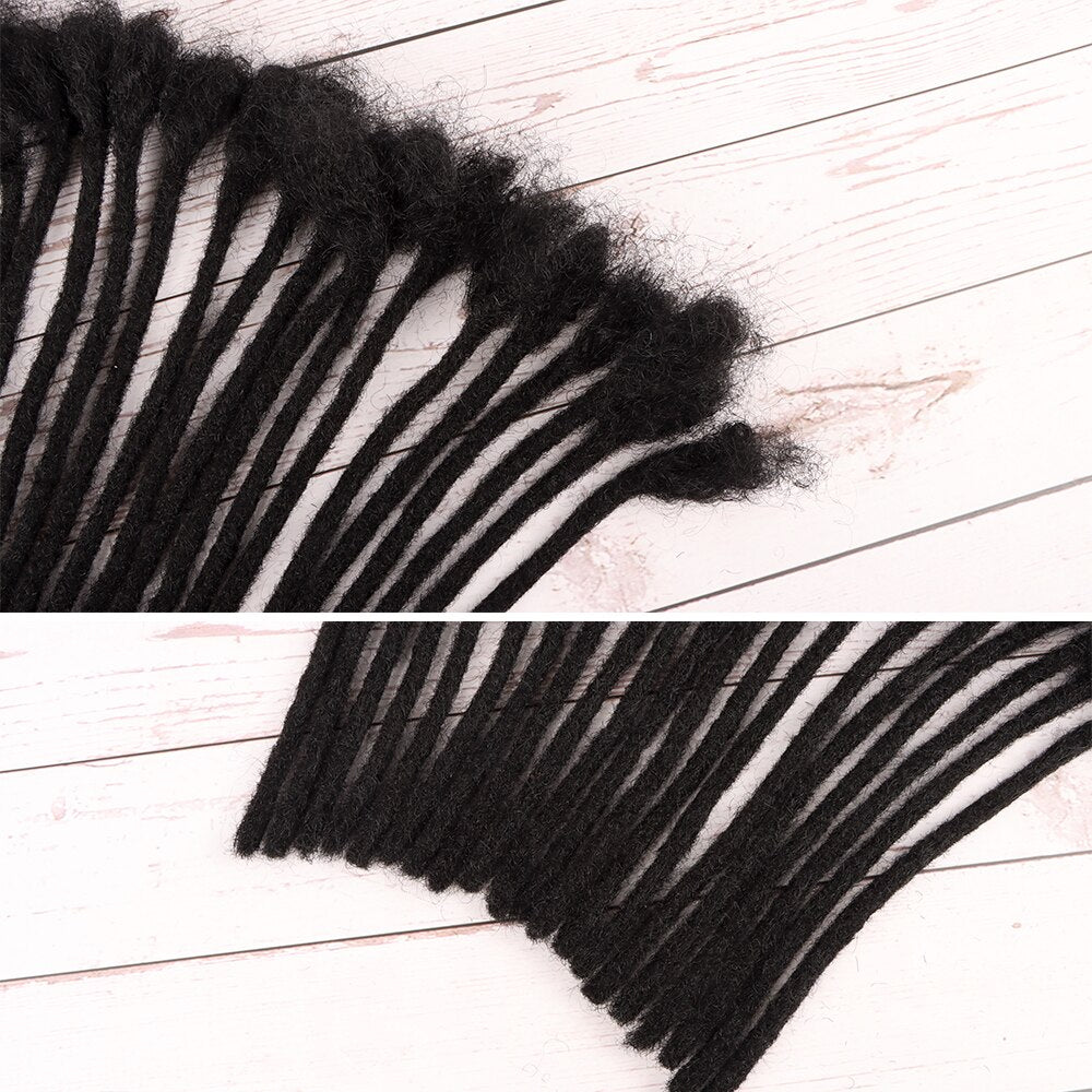 Human Hair Locs Extensions Natural Black Dreadlocks For Women and Men
