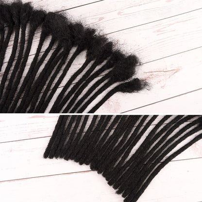 Human Hair Locs Extensions Natural Black Dreadlocks For Women and Men
