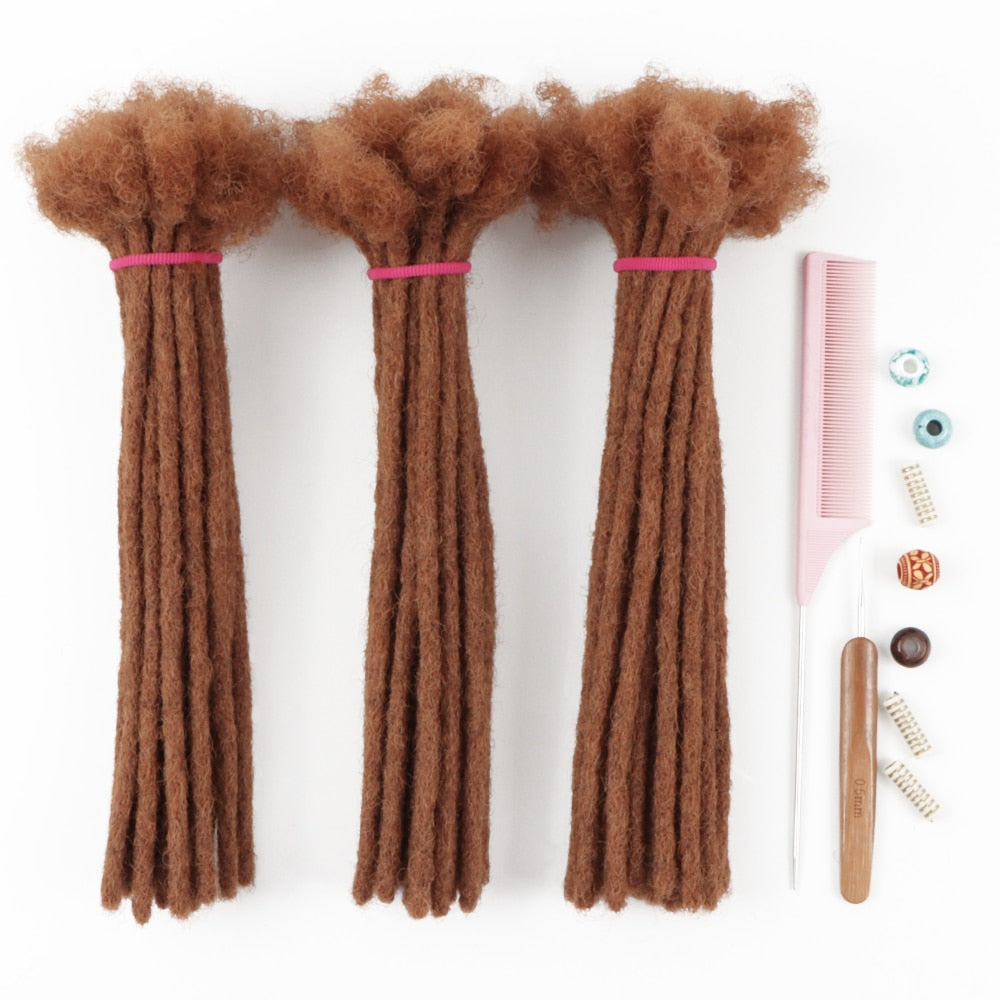 30 Color loc Extension | 100% Handmade Human Hair Dreadlocks