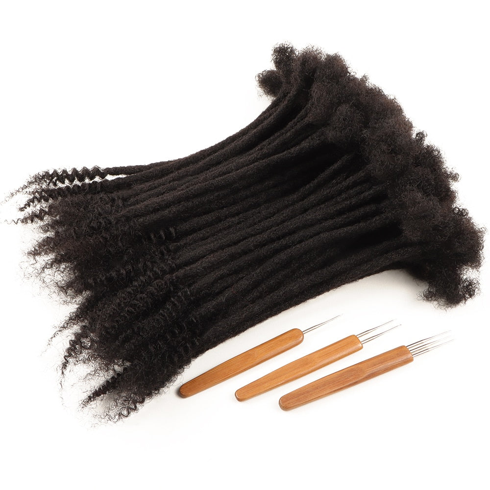 Curly Ends Locs |Human Hair Dreads Extensions