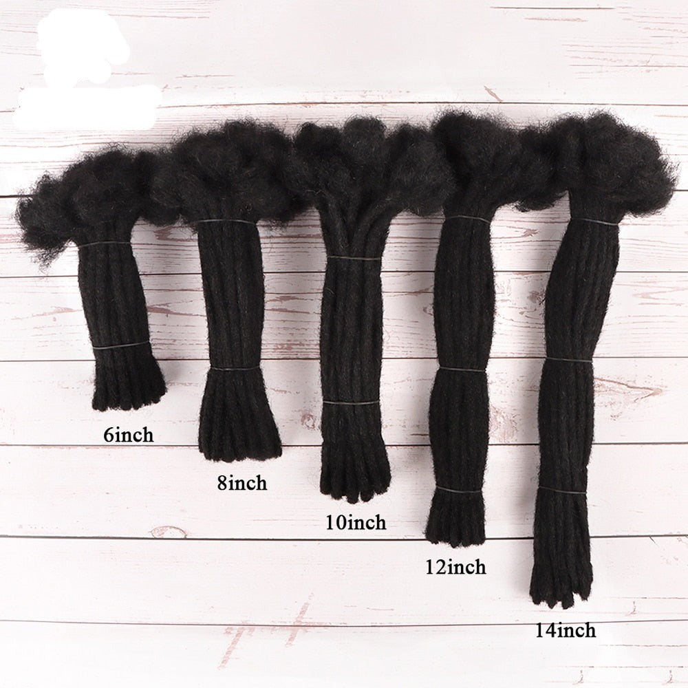 Human Hair Locs Extensions Natural Black Dreadlocks For Women and Men