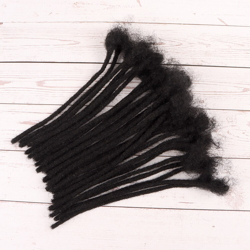 Human Hair Locs Extensions Natural Black Dreadlocks For Women and Men