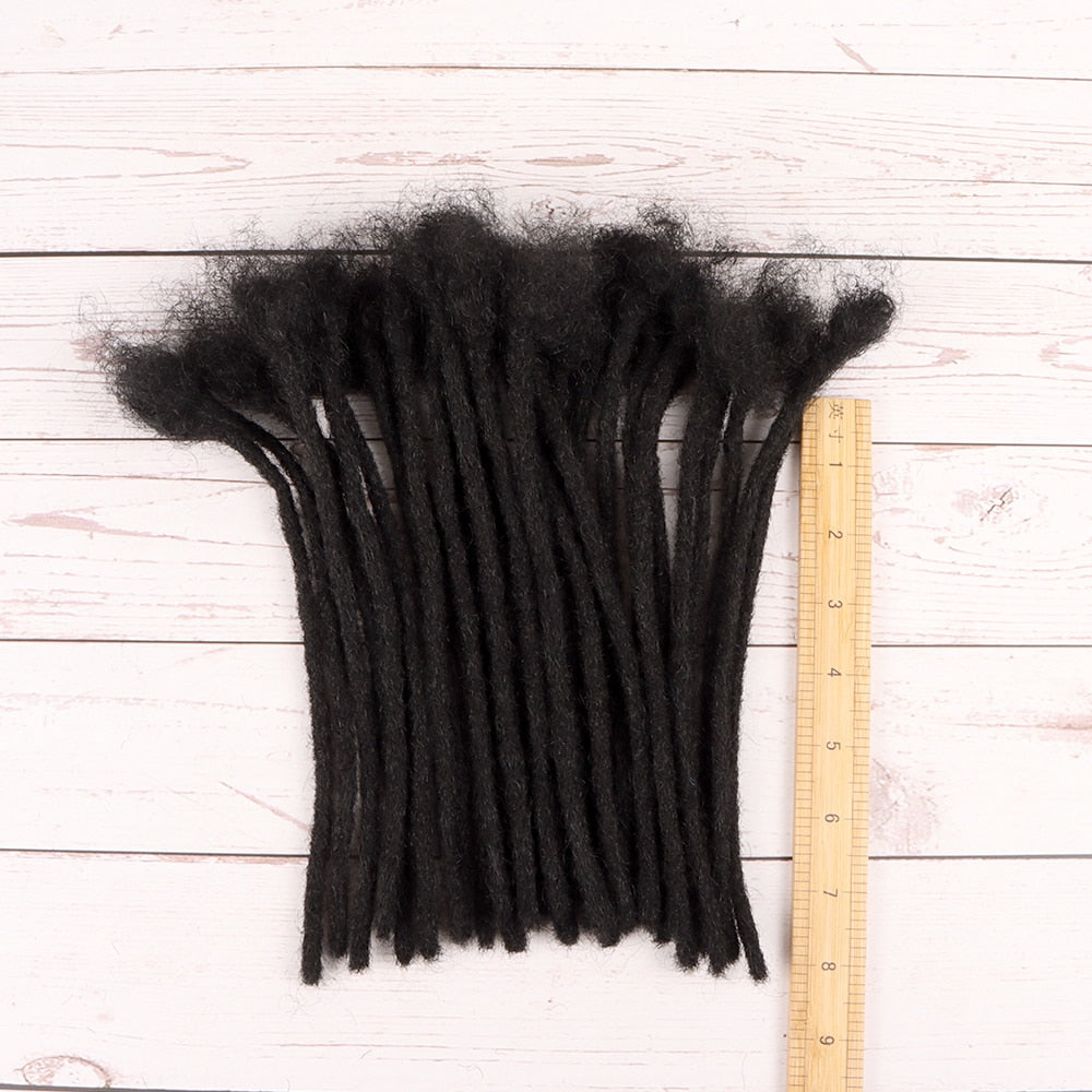 Human Hair Locs Extensions Natural Black Dreadlocks For Women and Men
