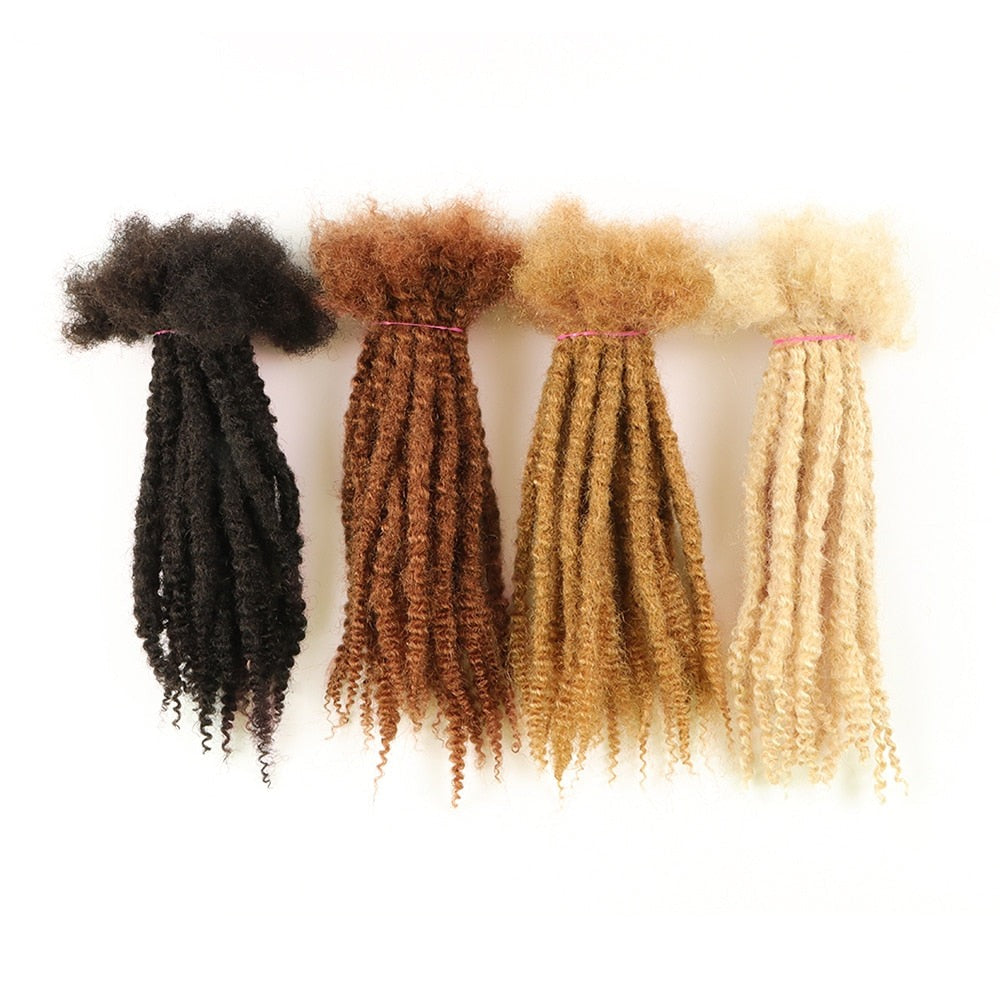 100% Human Hair Texture Locs Dreadlocks Extensions | Coiled Tips Locs