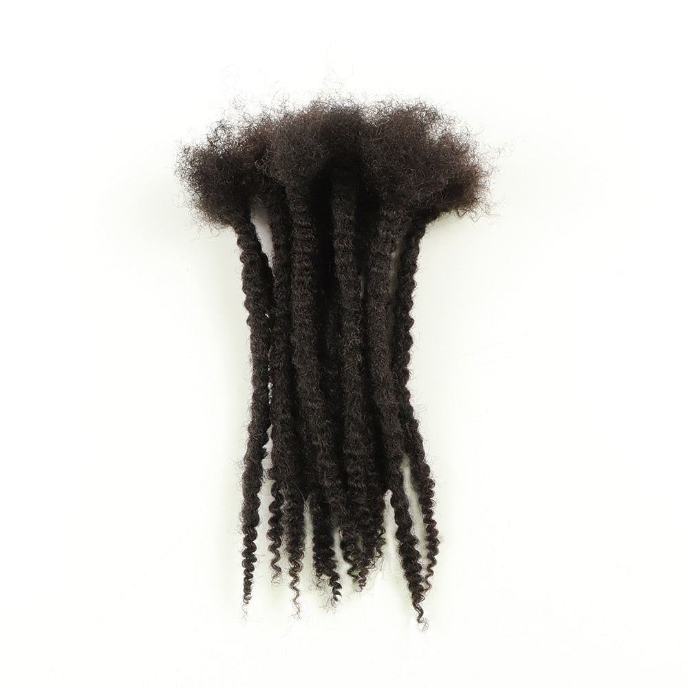 New Arrivals Human Hair Soft Textured Curly Ends Handmade Dreadlock Extensions