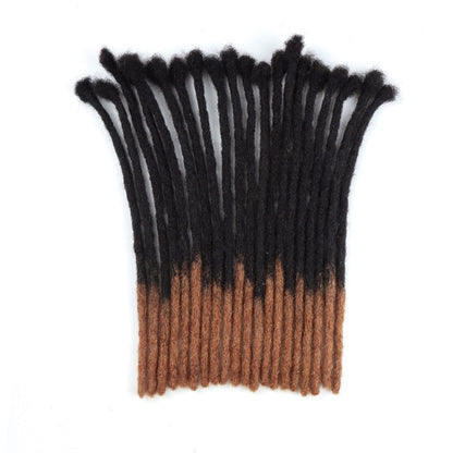 Natural Afro Kinky Human Hair Dreadlock Extension - Ombre Color 20/40/60 Strands